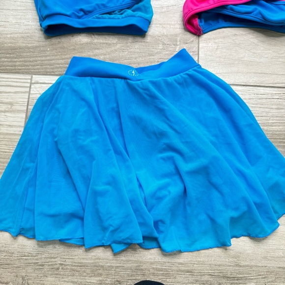 BLUEWATER DANCEWEAR 3 Piece Blue Bundle Size Child Medium - Picture 3 of 9